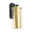 Aplique de Pared Eglo Pinto Gold Negro 1 Bombilla E27