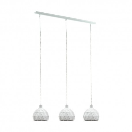 Suspension Eglo Roccaforte Blanc 3 Ampoules E14