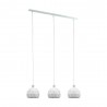 Suspension Eglo Roccaforte Blanc 3 Ampoules E14