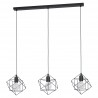 Suspension Eglo Straiton Black Linear Cube 3xE27