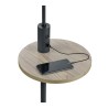 Trio Claas Negra lampadaire avec table et usb