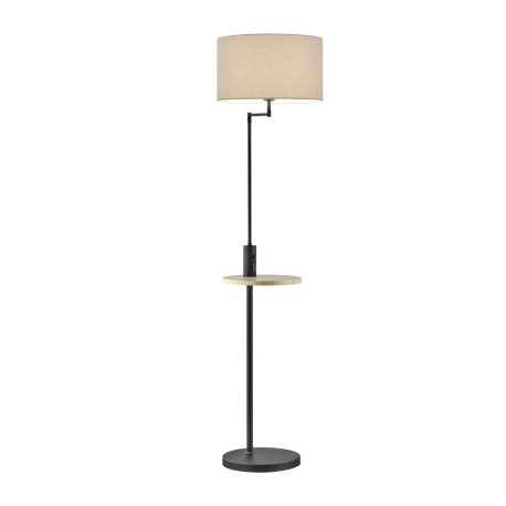 Trio Claas Negra lampadaire avec table et usb