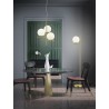 Lampadaire Led Trio Pure Bronze et Blanc