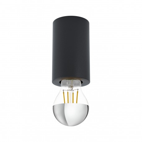 Plafonnier Eglo Saluzzo Noir LED E27