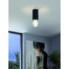 Plafonnier Eglo Saluzzo Noir LED E27