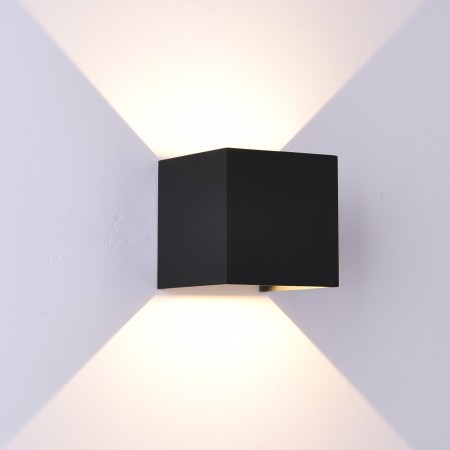 Eglo Pastion Aplique de Pared Exterior Solar LED Negro Luz Cálida 4W