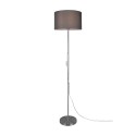 Lampadaire Trio Tarkin Nickel et Ecran Gris