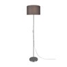 Lampadaire Trio Tarkin Nickel et Ecran Gris