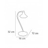 Lampe de Table Chic Cuero 1xG-9