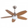 Ventilateur de plafond BASTILIPO Bali Nickel Réversibles