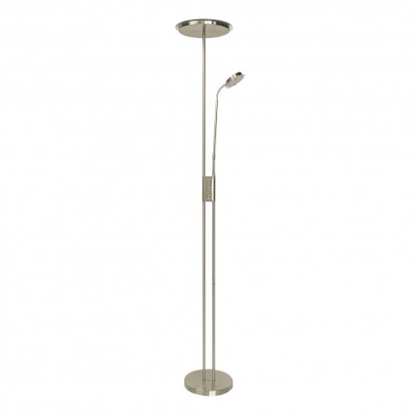 Lampadaire Fabrilamp Antares 20W+7W Cuir 4000k