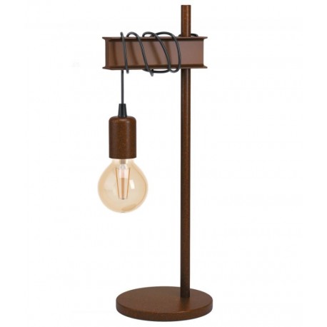 Lampe de Table Vintage EGLO Townshend 4 Brown Oxide