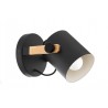 Foco Eglo Hornwood LED Negro/Madera 1xE27