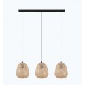 Suspension linéaire EGLO Dembleby LED Wood 2xE27