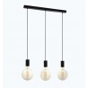 Suspension linéaire EGLO Pozueta LED Noir 3xE27