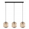 Vintage Eglo Suspension Linéaire Bordesley Boho LED 3xE27