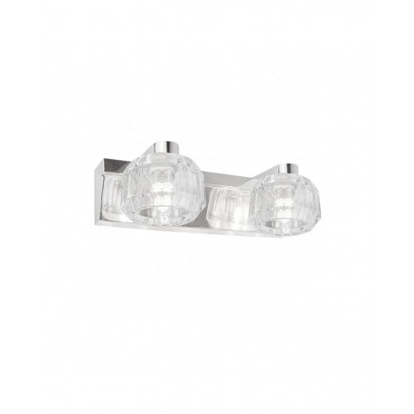 FOCO ARTAX CROMO Y CRISTAL 2 X G-9 LED NO INCLUIDA