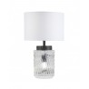 Lampe de Table Malmo Cristal avec Ecran Textile