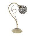 Lampe de Table Lyon Cuir métal tulipe 1 Lumière