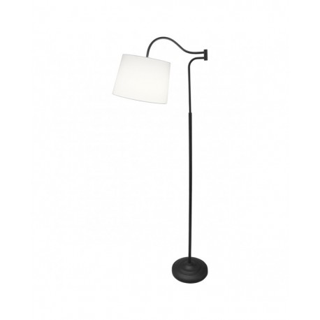 Lampadaire Alemar Sanluri Noir avec écran 1xE27