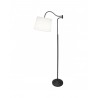 Lampadaire Alemar Sanluri Noir avec écran 1xE27