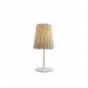 Lampe de Table ALEMAR Soto Rattan boho style 1xE14 Blanc