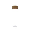 Lampadaire Fabrilamp Jerte Ecran bois blanc et foncé 1xE27