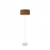 Lampadaire Fabrilamp Jerte Ecran bois blanc et foncé 1xE27