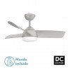 Ventilador de Techo Fabrilamp Haur Plata 107cm 3 Palas