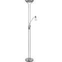 Lampadaire LED MDC Doris Matte Chrome pour ampoules LED