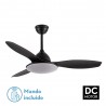 Ventilador de Techo Fabrilamp Yael Negro 3 Palas Ø 122cm