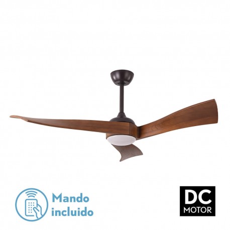 Ventilador de Techo Fabrilamp Janubi Marrón 3 Palas Cerezo Ø132cm