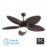 Ventilador de Techo Fabrilamp Borasco 132cm Marrón Aspas Hoja de Palma