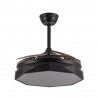 Ventilateur de plafond Fabrilamp Nashi Noir Rétractable Ø107cm