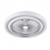 Ventilateur de plafond Fabrilamp Rok Silver LED 80W CCT avec télécommande