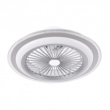 Ventilateur de plafond Fabrilamp Santa Ana Plata LED 80W CCT avec télécommande