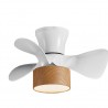 Ventilateur de plafond LED Jueric Fly Blanc/Bois Moteur CC Bluetooth