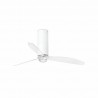 Ventilador de Techo Faro Tube Fan DC 128cm Blanco Brillo/Transparente Con luz