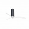 Ventilador de Techo Faro Tube Fan DC 128cm Negro Brillo/Transparente Con luz