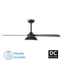 Ventilateur de Plafond Fabrilamp UMI DC Marron 3 Pales Marron/Hêtre 132cm