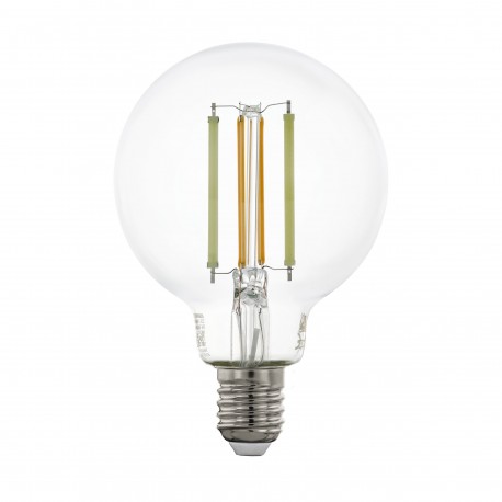 Bombilla Inteligente Eglo Connect G80 transparente 6W LED TW E27