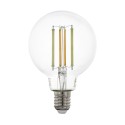 Bombilla Inteligente Eglo Connect G80 transparente 6W LED TW E27