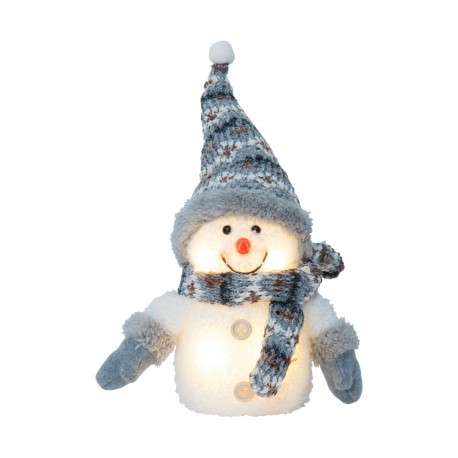 Bonhomme de neige avec Noël gris clair