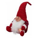 Poupée Gnome Rouge Assis Noël