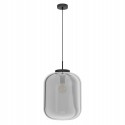 Suspension Eglo Bulciago Noir Transparent Ø 35cm 1xE27