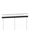 Suspension Eglo Linear Bulciago Noir Transparent 3xE27