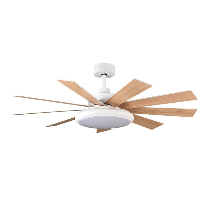 Ventilateur De Plafond Fabrilamp Pireo Dc Blanc Pales Blanc H Tre W Cct