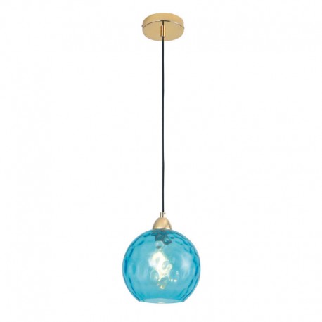 Suspension Primavera Collection Bleu 1 Lumière Ø 20cm