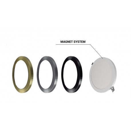 Downlight Monet Custom Magnetic RD Pinces Réglables Blanc 18W 4000K