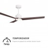 Ventilador de Techo Sulion Anne Motor DC Blanco/Madera oscura Dimable